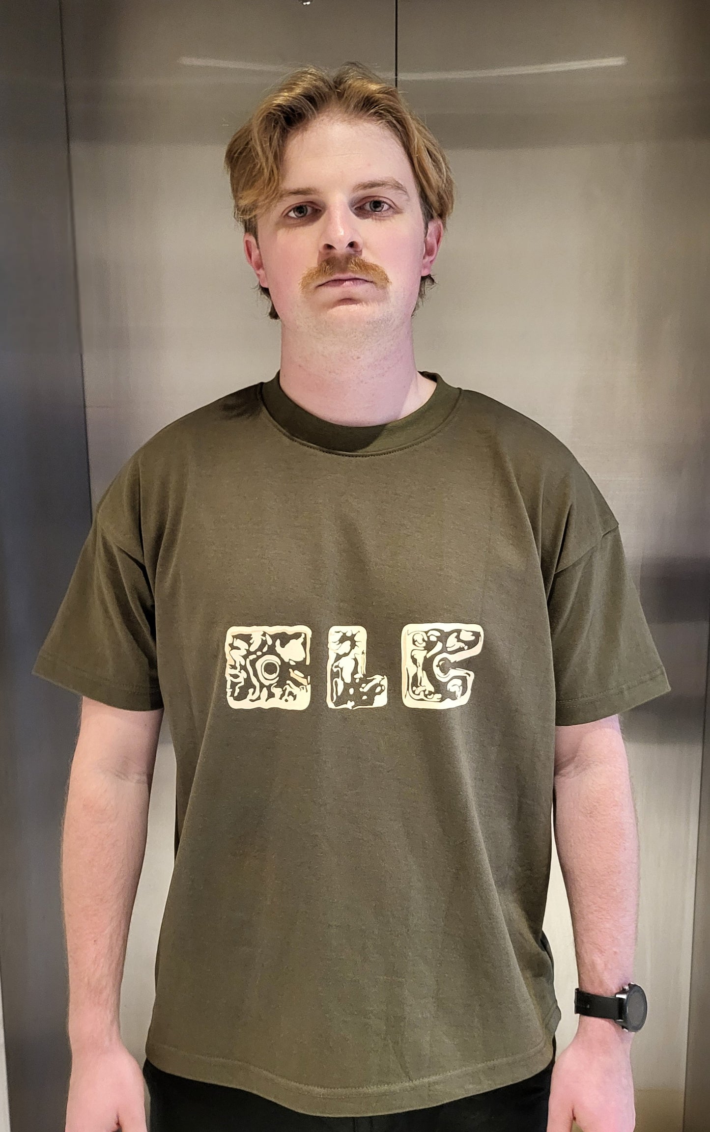 TRIPPY LOGO TEE " KHAKI GREEN "