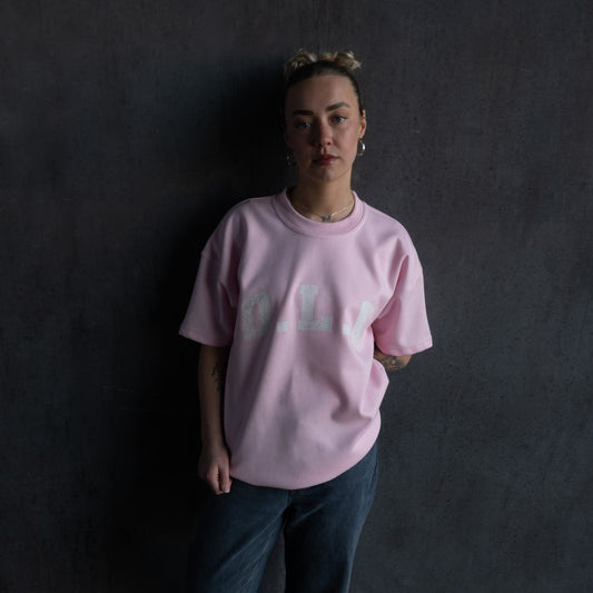 REFLECTIVE LOGO TEE - PINK