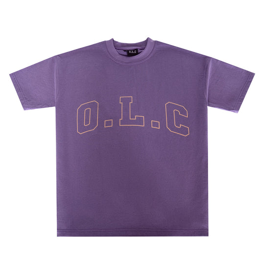 BASIC LOGO TEE - LILAC ( ACID WASHED )