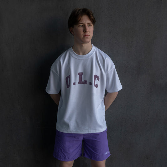 REFLECTIVE LOGO TEE - WHITE